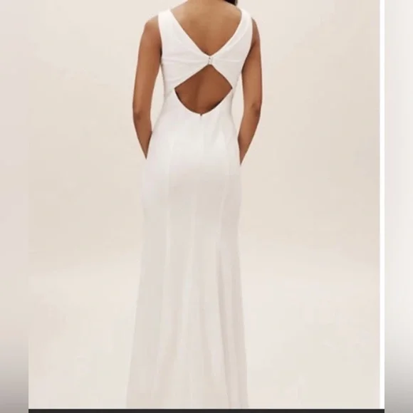 BHLDN Misty Wedding White Dress. Size 10 - Picture 2 of 15